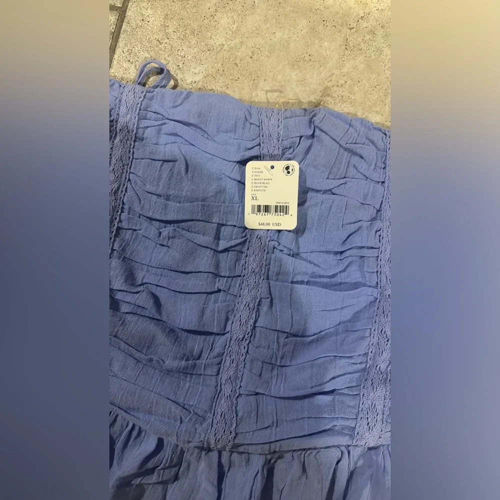 Free People Fun In The Sun Top NWOT Size XL Misty Dawn / C40 - Picture 4 of 5